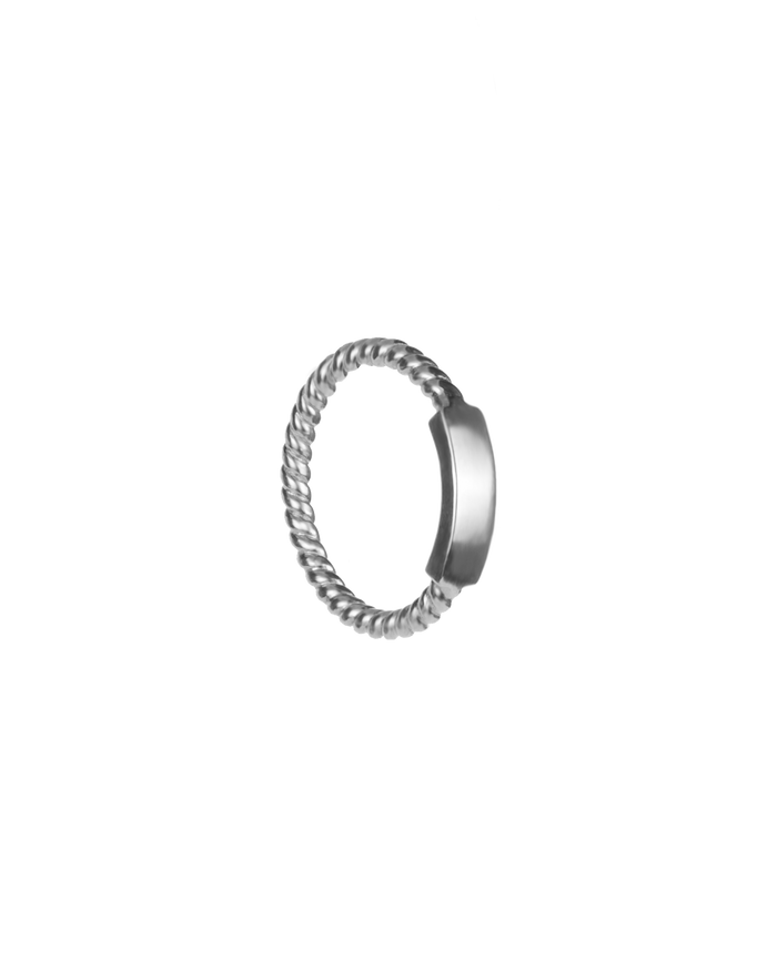 1.02 gourmette petite ring silver