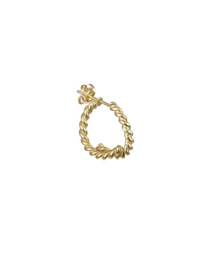 Twist earring vermeil