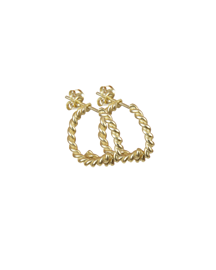 Twist earring vermeil