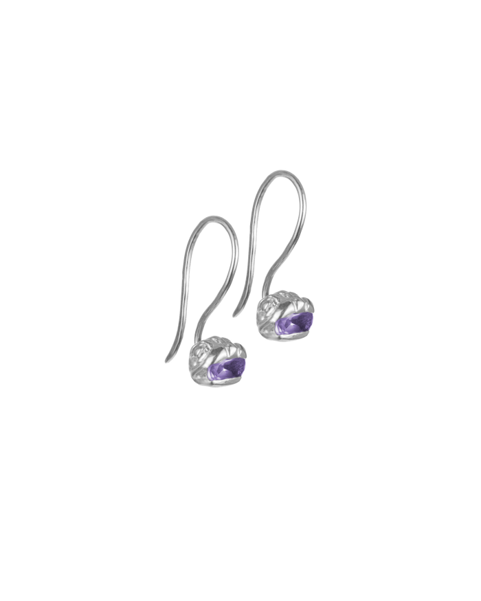 Delphis gems sleeper earring silver
