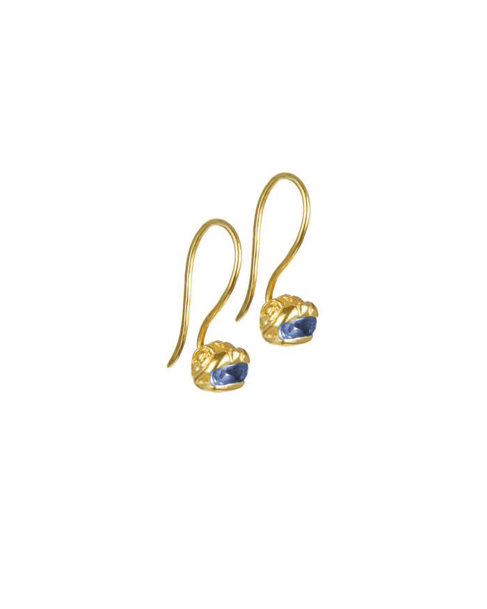 Delphis gems sleeper earring vermeil