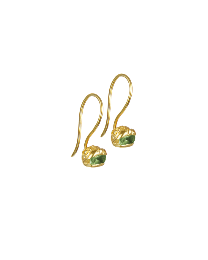 Delphis gems sleeper earring vermeil