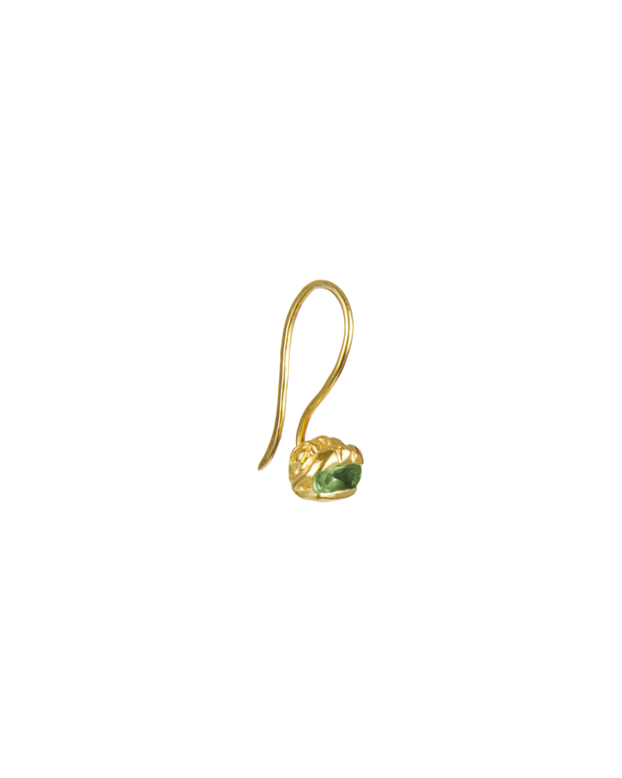 Delphis gems sleeper earring vermeil