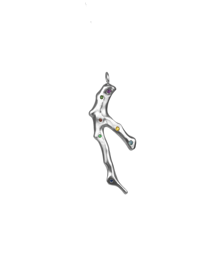 Korá I polychromatic pendant silver