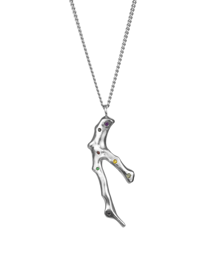 Collier Korá I polychromatique argent