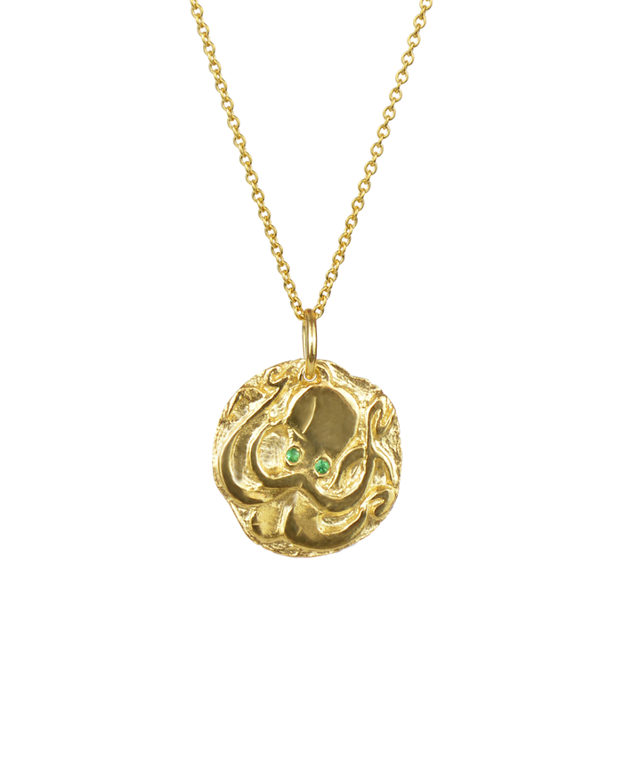 Collier Octopus vermeil