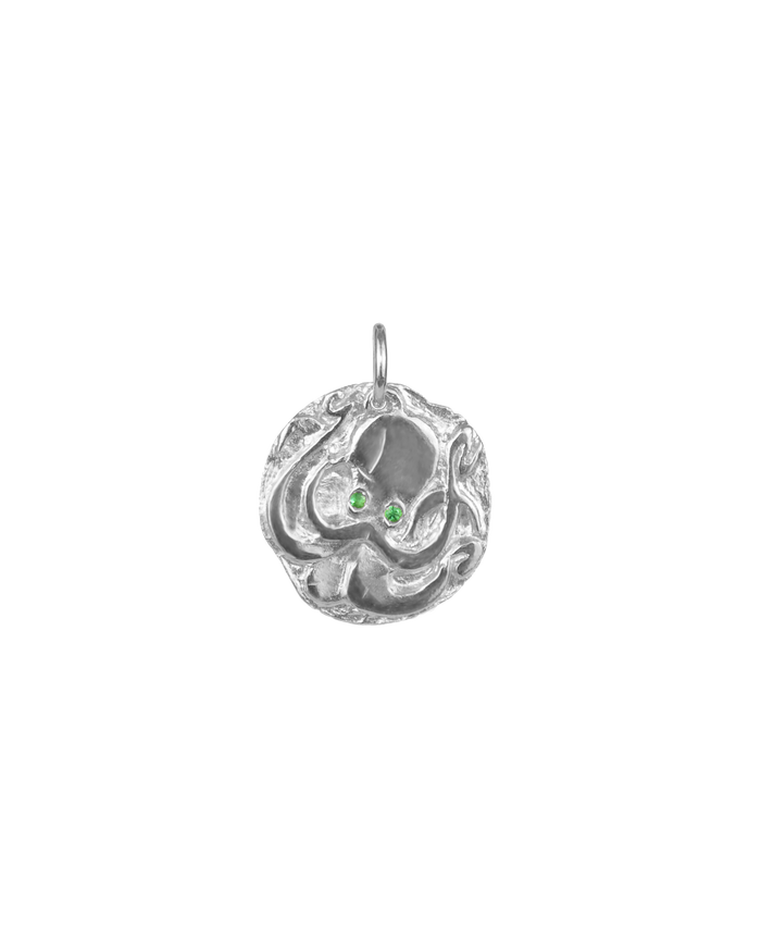 Octopus medaillon silver