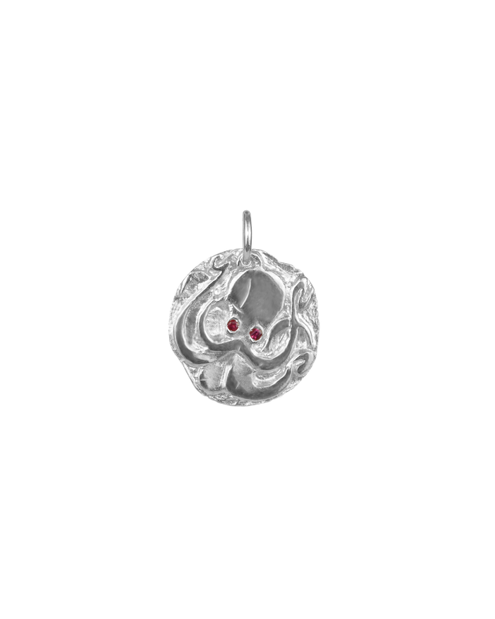 Octopus medaillon silver