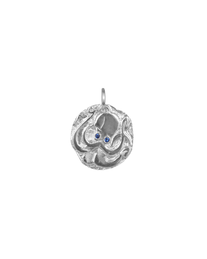Octopus medaillon silver