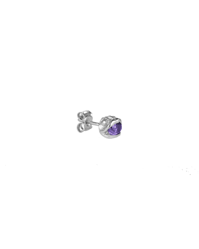 Delphis stud gems silver