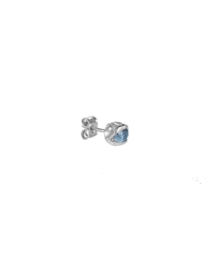 Delphis stud gems silver