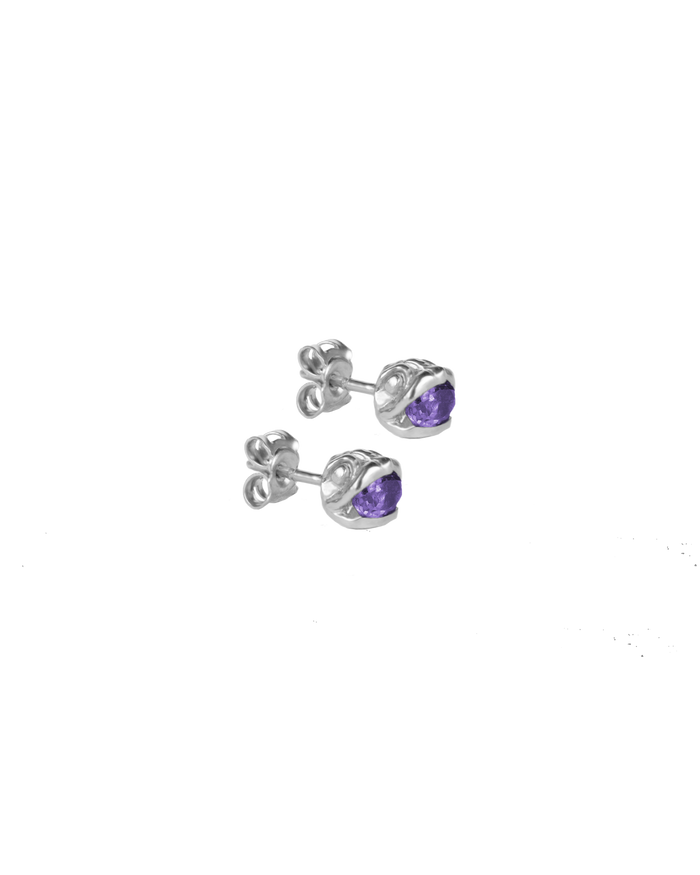 Delphis stud gems silver