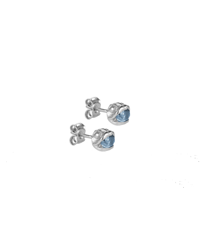 Delphis stud gems silver
